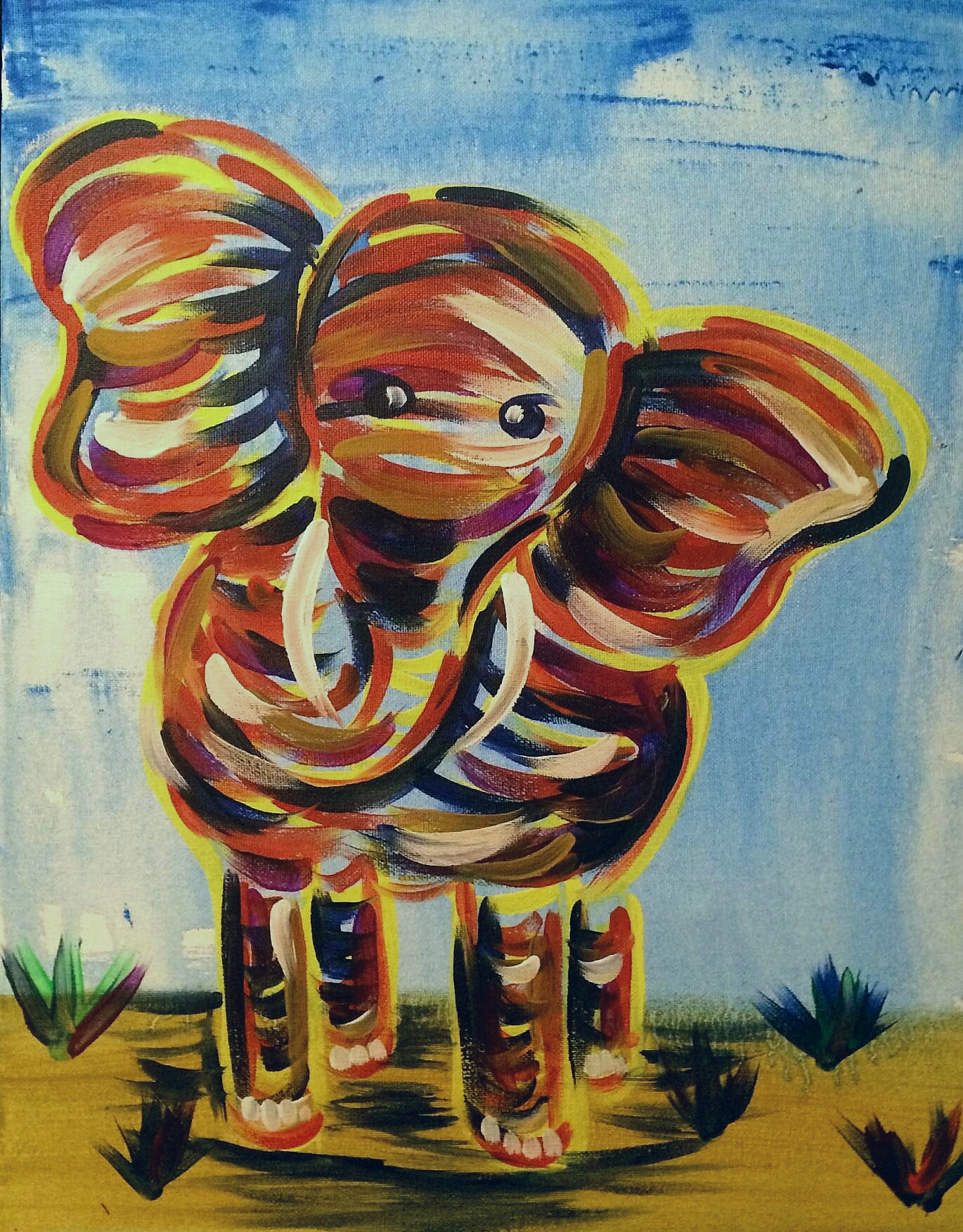 elephants good luck facing door