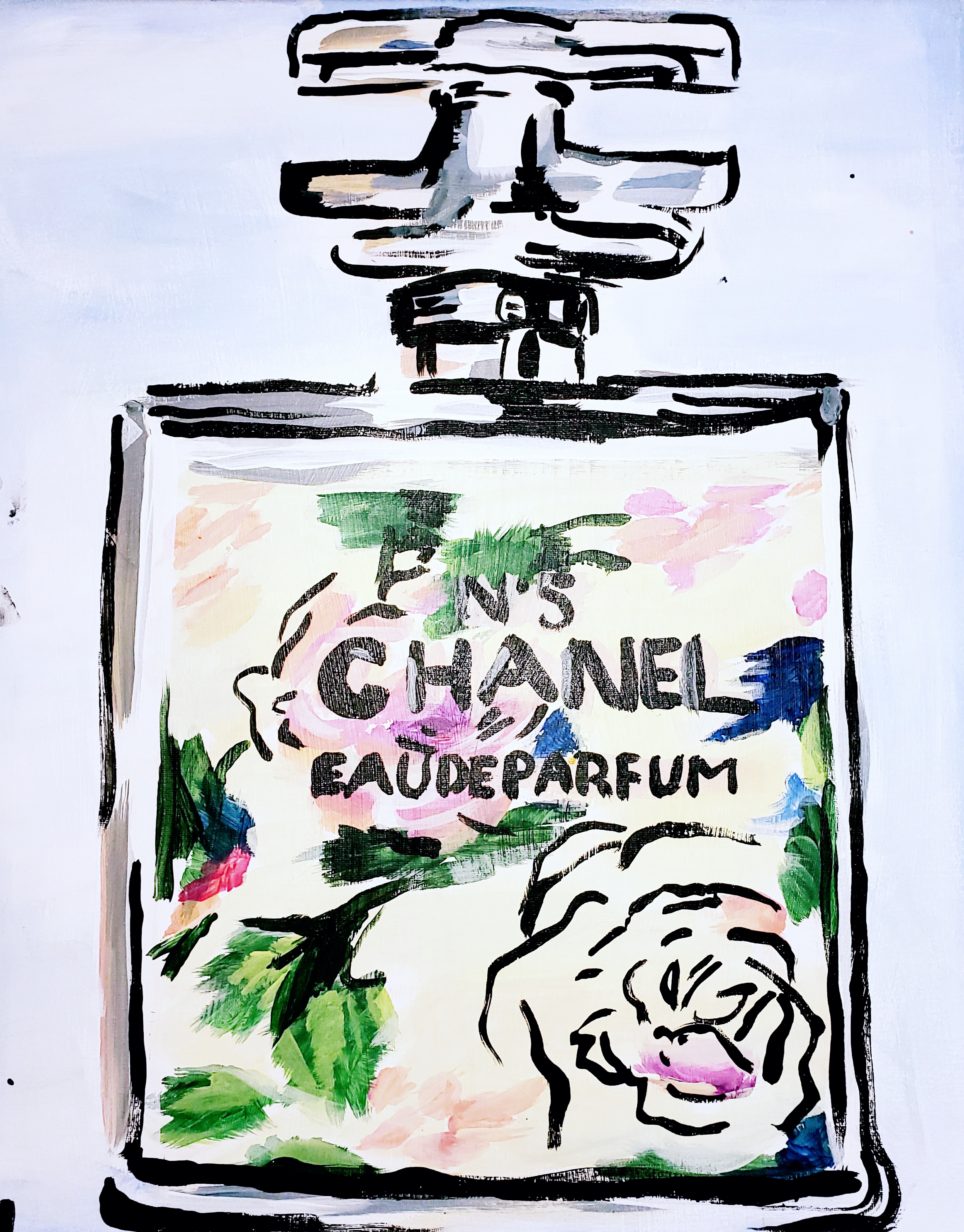 Perfume Bottle, Floral