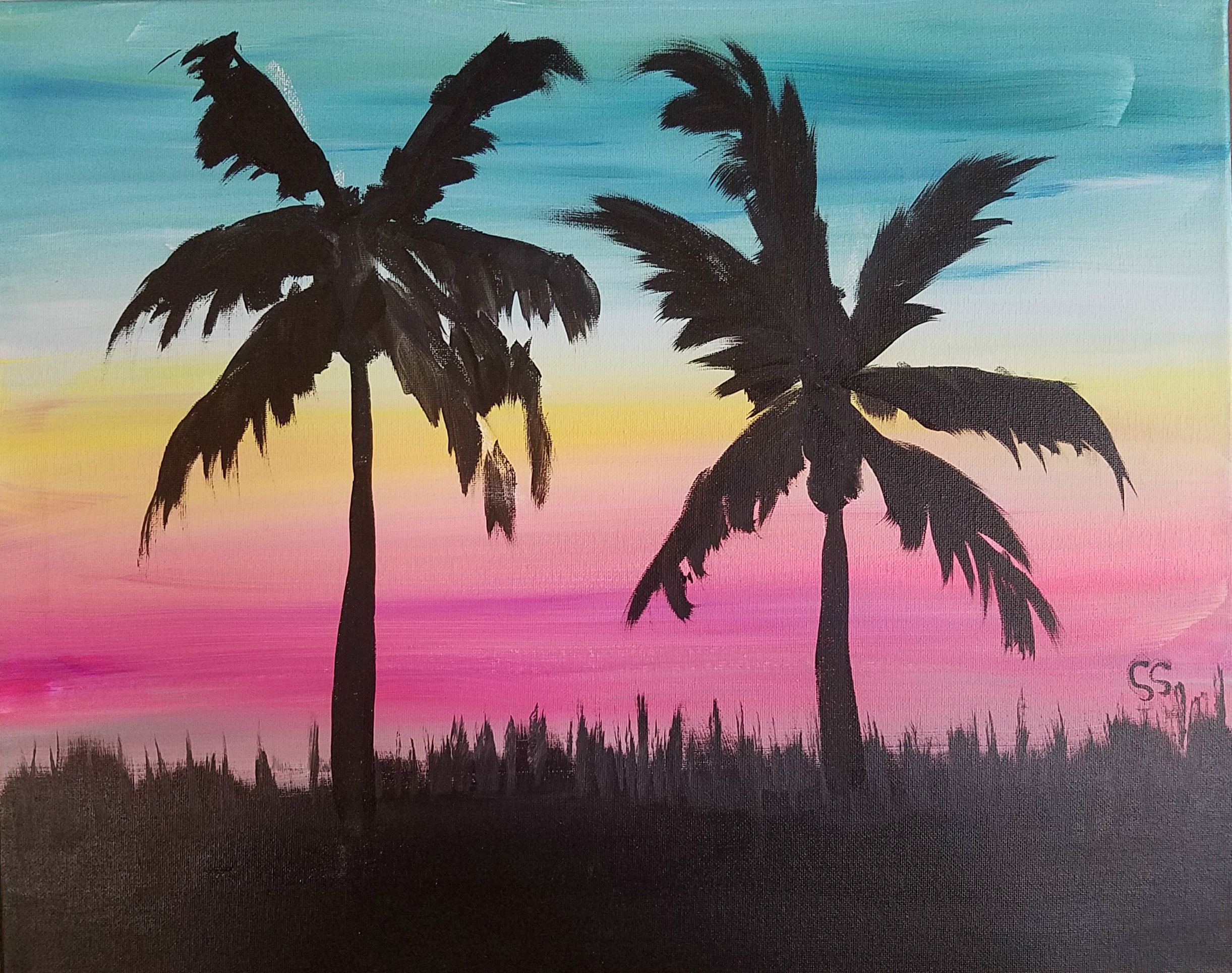 2 Palms Sunset