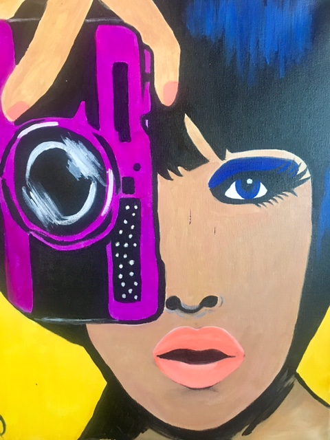 Cam Girl Pop Art