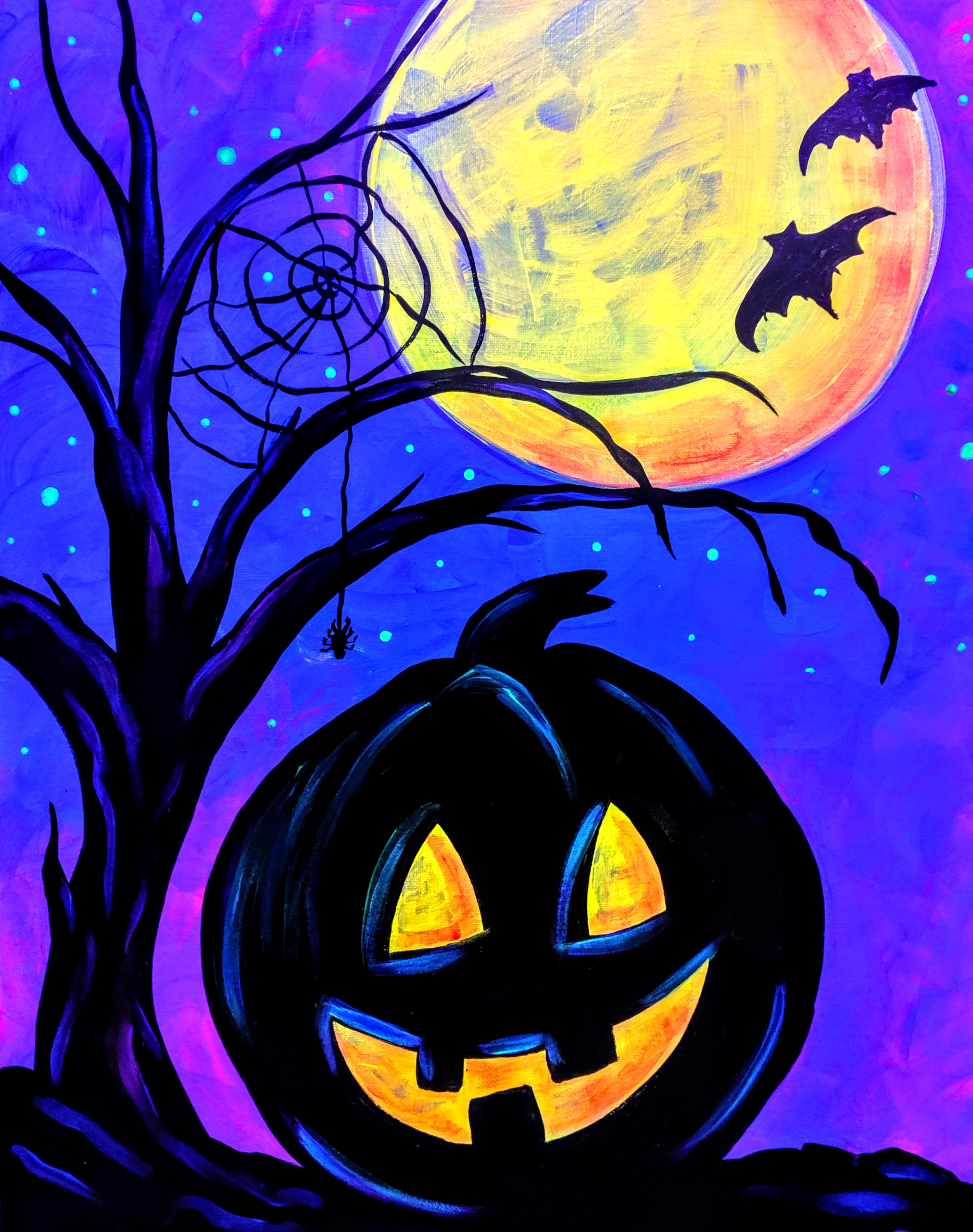 BLACK LIGHT - Halloween Pumpkin